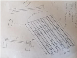 Initial Sketch of Reel Feeder Base