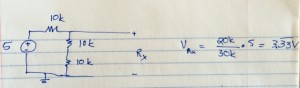 Voltage divider for robot