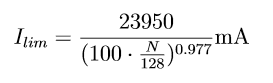 3DoT current Limit formula